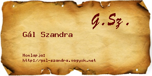 Gál Szandra névjegykártya